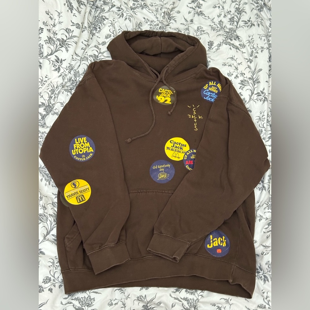 Travis Scott x McDonald's Cactus Jack Sticker Hoodie CPFM